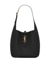 Saint Laurent Black Le 5 7 Leather Shoulder Bag In Black