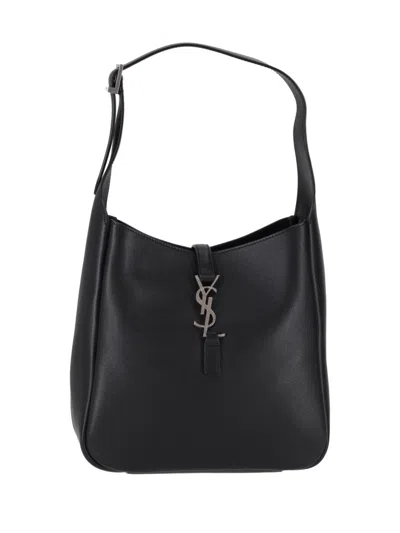 SAINT LAURENT BLACK LE 5 A 7 SHOULDER BAG