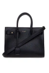 SAINT LAURENT SAINT LAURENT  BLACK LEATHER BABY SAC DE JOUR BAG