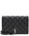 Saint Laurent Black Leather Becky Small Shoulder Bag (authentic Pre-loved) In Black