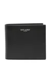 Saint Laurent Black Leather Bi-fold Wallet