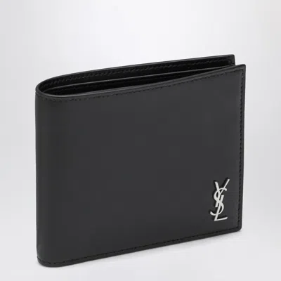 Saint Laurent Black Leather Bi-fold Wallet Men