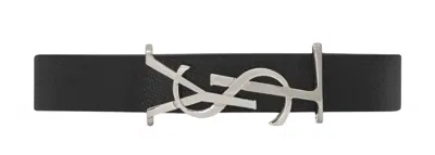 SAINT LAURENT SAINT LAURENT BLACK LEATHER BIJOUX