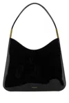 Saint Laurent Sadie Logo Detailed Shoulder Bag In Nero