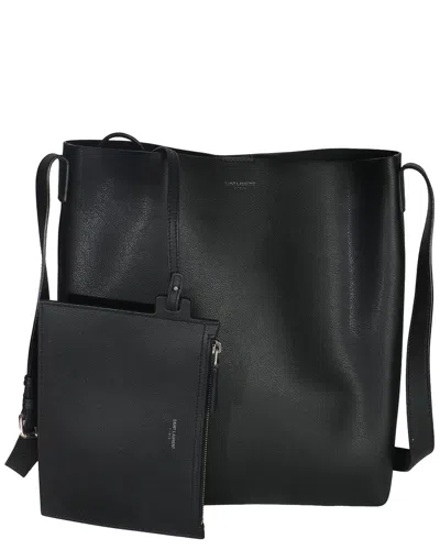 Pre-owned Saint Laurent Black Leather Bold Hobo Bag (authentic Pre-loved)