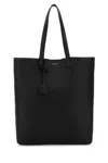 SAINT LAURENT BLACK LEATHER BOLD SHOPPING BAG