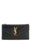 Saint Laurent Black Leather Card Holder