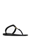 Saint Laurent Cassandre Logo-plaque Leather Sandals