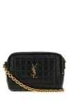 Saint Laurent Black Leather Crossbody Bag In Black