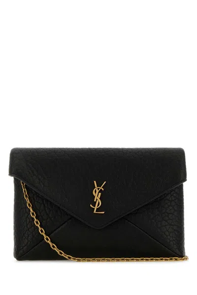 Saint Laurent Black Leather Crossbody Bag
