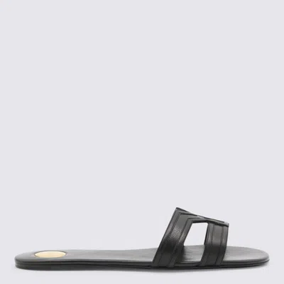 Saint Laurent Black Leather Flats