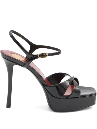 Saint Laurent Black Leather Heels