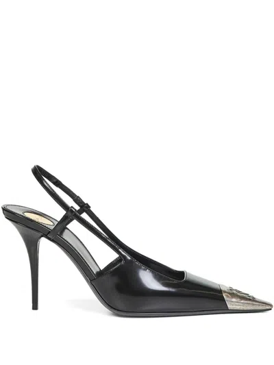 Saint Laurent Black Leather Heels