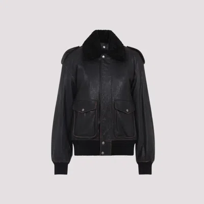SAINT LAURENT BLACK LEATHER JACKET