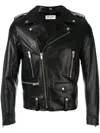 Saint Laurent Lamb Leather Jacket With Cupro Lining In Black