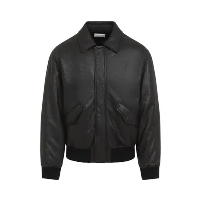 SAINT LAURENT SAINT LAURENT BLACK LEATHER JACKET