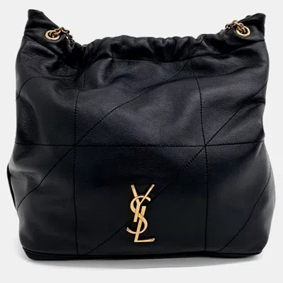 Pre-owned Saint Laurent Black Leather Jamie 43 Fauchon