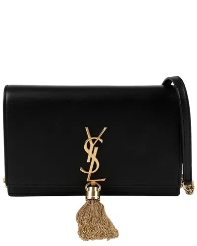 Saint Laurent Black Leather Kate Wallet On Chain (authentic Pre-loved)