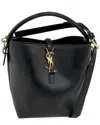 Saint Laurent Black Leather Large Le 37 Bucket Bag (authentic Pre-loved)