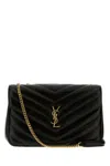 Saint Laurent Black Leather Large Lou Lou Shoulder Bag In Black