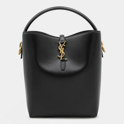 Saint Laurent Black Leather Le 37 Satchel