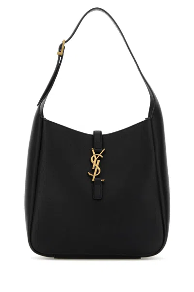 Saint Laurent Black Leather Le 5 Ã¡ 7 Shoulder Bag