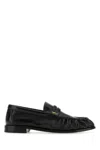 Saint Laurent Cassandre Leather Loafer In Black