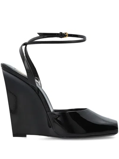 Saint Laurent Black Leather Le Scandal Sandals