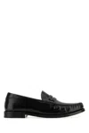 Saint Laurent Monogram Penny Loafers In Calf Leather