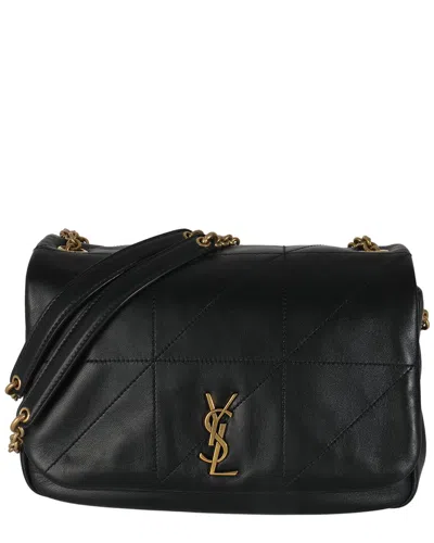 Saint Laurent Black Leather Matelasse Monogram Small Jamie 4.3 (authentic Pre-  Loved)