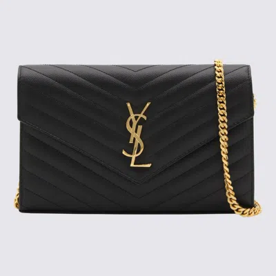 Saint Laurent Black Leather Mini Bag