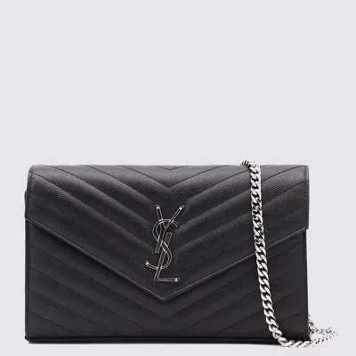 Saint Laurent Black Leather Mini Bag
