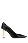 SAINT LAURENT BLACK LEATHER OPYUM 85 PUMPS