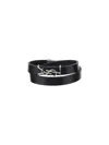 Saint Laurent Paris Bracelets In Nero
