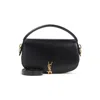 Saint Laurent Black Leather Shoulder Bag In Black