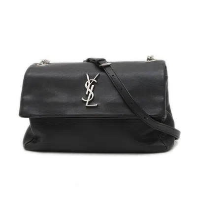 Pre-owned Saint Laurent Black Leather Shoulder Bag ()