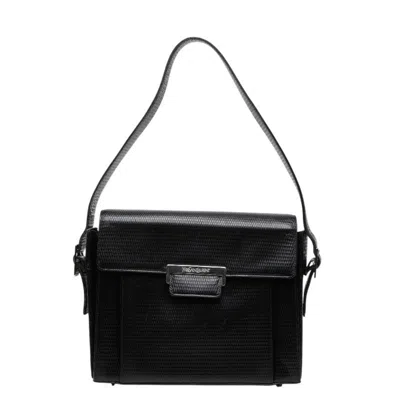 Pre-owned Saint Laurent Black Leather Shoulder Bag ()