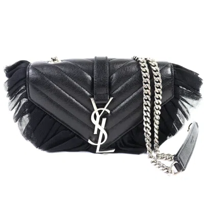 Pre-owned Saint Laurent Black Leather Shoulder Bag ()