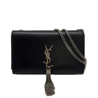 Pre-owned Saint Laurent Black Leather Shoulder Bag ()