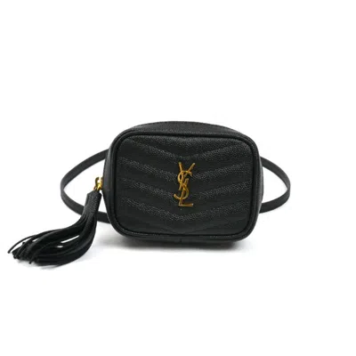 Pre-owned Saint Laurent Black Leather Shoulder Bag ()