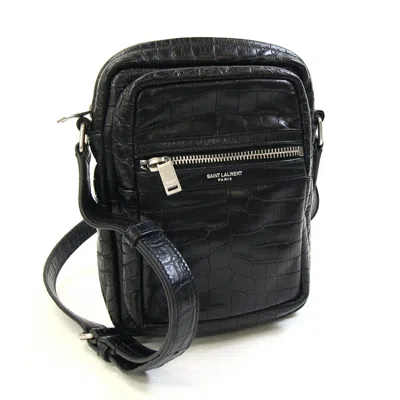 Pre-owned Saint Laurent Black Leather Shoulder Bag ()
