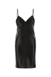 Saint Laurent Leather Slip Dress