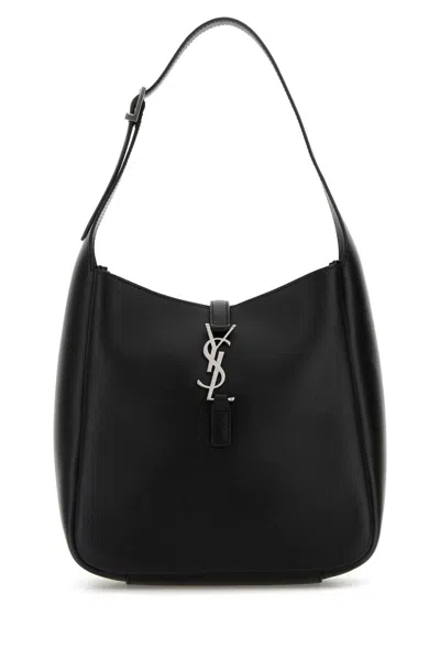 Saint Laurent Black Leather Small 5 Ã 7 Handbag