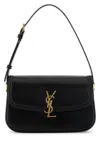 Saint Laurent Solferino Medium Bag In Box Leather In Black