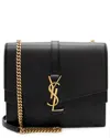 Saint Laurent Black Leather Sulpice Medium Shoulder Bag (authentic Pre-loved) In Black