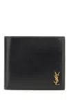 Saint Laurent Tiny Cassandre Wallet In Black
