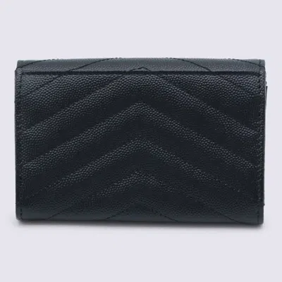 Saint Laurent Black Leather Wallet