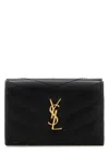 Saint Laurent Black Leather Wallet In Black