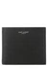 Saint Laurent Black Leather Wallet In Black