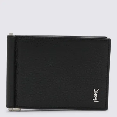 Saint Laurent Black Leather Wallet